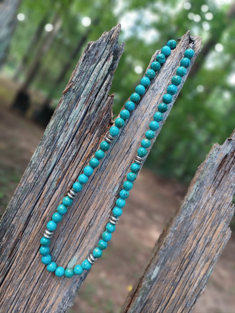 Turquoise Beaded Necklace - Women's Jewelry